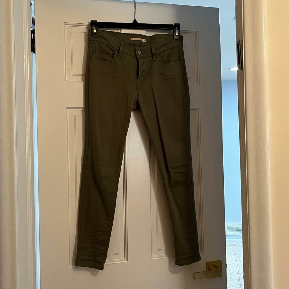Olive Green Skinny Jeans